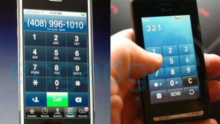 iPhone vs LG KE850